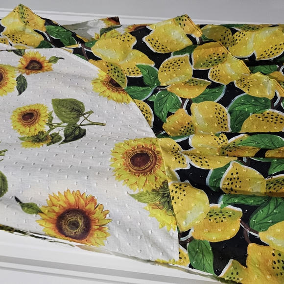 FARM Rio Yellow Green Wrap Midi Skirt - Picture 3 of 6